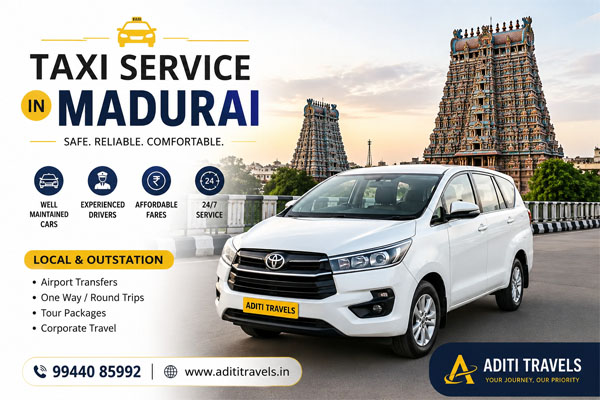 Taxi Service in Madurai, Madurai Rameswaram Kanyakumari Trivandrum Tempo Traveller,  Book Innova Car in Madurai, Innova Crysta for rent in Madurai